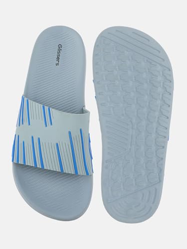 Image of Men & Boys Lines Patterned Sliders | Soft EVA Flip Flops & Slippers