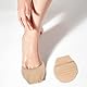 EXCEART 5er Set Damen Zehenstrümpfe Unsichtbare No Show Sohlen Socken Hautfarben und Schwarz Flache Halbsocken für Ballerinas und Sneakers Bequeme Futterale Strümpfe