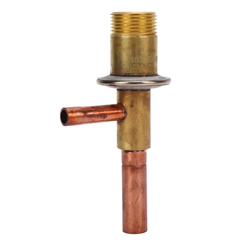 TIKATARER Válvula Reguladora de Energía de Refrigeración, Válvula de Expansión Automática, de Latón de Derivación de Gas Caliente con Entrada ODF de 1/4 pulg. Salida ODF de 3/8 pulg., para Compresor