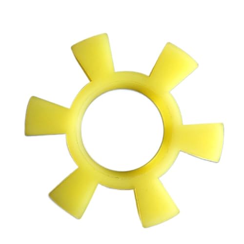 Buffer Coupler Damper, T190/T200/T210 Yellow Polyurethane PU Elastic Gasket, Flexible Spider Jaw Coupling 1pc(200)