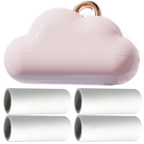 Rullo per pelucchi per vestiti, spazzola per rimuovere la lanugine degli animali | Rotoli antipelucchi portatili, rimozione di lanugine leggero per piccoli indumenti con 4 ricariche per divano, meubl