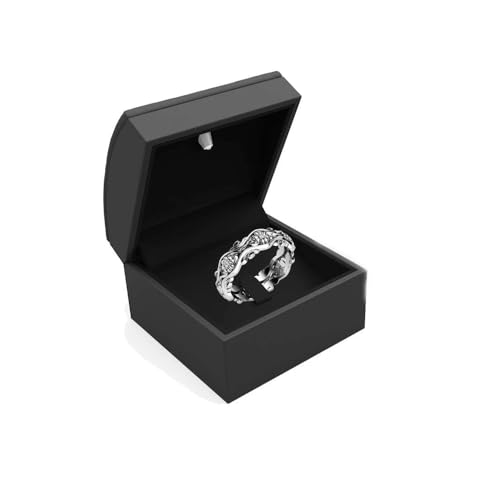 Filigree Flower Antique Design Wedding Engagement Band Ring for Women in 925 Sterling Silver White Gold Finish4