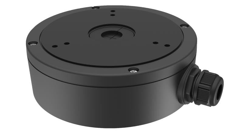 DS-1280ZJ-M Conduit Base Junction Box for Hikvision Camera, Weather Proof, Aluminum Alloy, Black