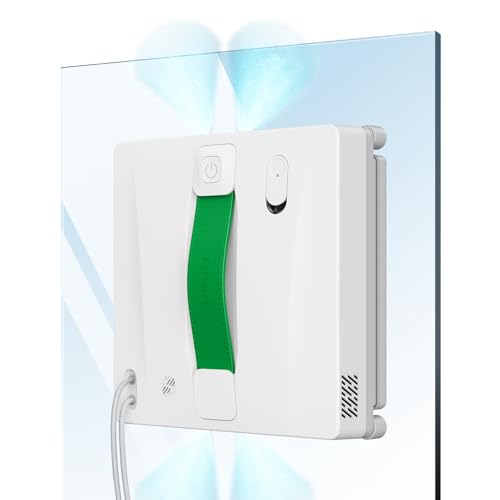 Fmart W8 - Robot per pulizia finestre con funzione spray, robot automatico per finestre, potenza di aspirazione, serbatoio dell'acqua, pianificazione automatica, controllo APP