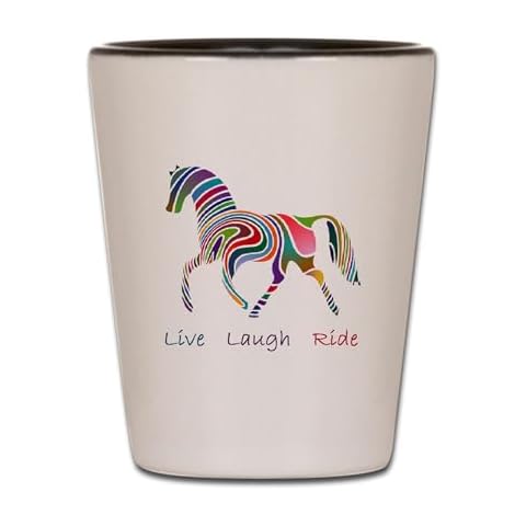 CafePress Rainbow Horse Unique Shot Glass Cover