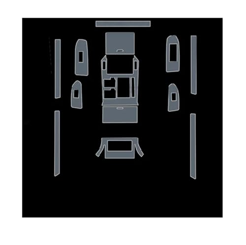 Protection TPU Lexus GX anti-rayures pour rénover la console centrale interne