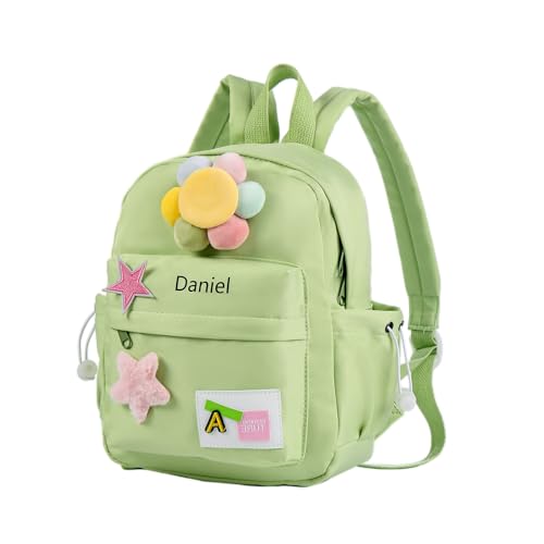 Glimmerday Sacs à dos Personnalisés pour Enfants, Cartables Mignons pour Filles de dessins animés avec des Nom Personnalisés, Sac ados Enfant Maternelle,...