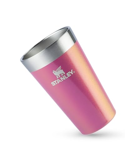 Copo Térmico de Cerveja Dazzle Pink Shimmer | 473ML