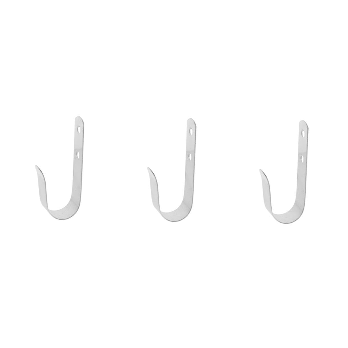 Toddmomy 3pcs Swimming Pool Ring Hanger Pool Safety Hook Stainless Steel Life Ring Bracket