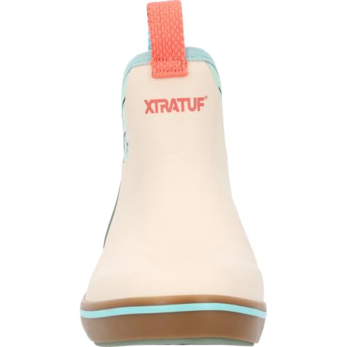 Image of XTRATUF 6 inch Women's Ankle Deck Boot Guy Harvey - Lightweight, 100% Waterproof Rubber Footwear - Non-Marking, Slip-Resistant Outsole - Moisture-Wicking Liner