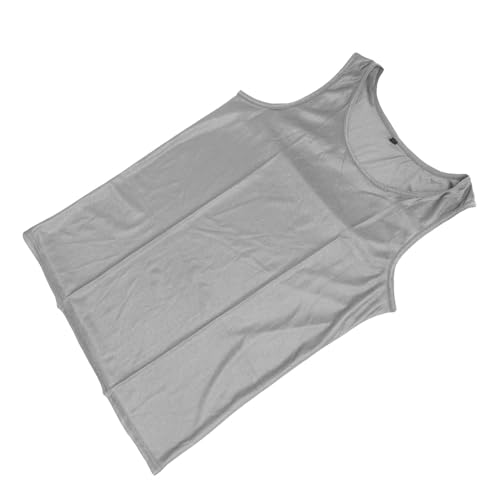 Generic EMF Protection Vest, Fashion Easy Wearing Matching EMF Protection Sleeveless Shirt Siver Fiber Cotton Breathable for Home (M), Medium, Default4