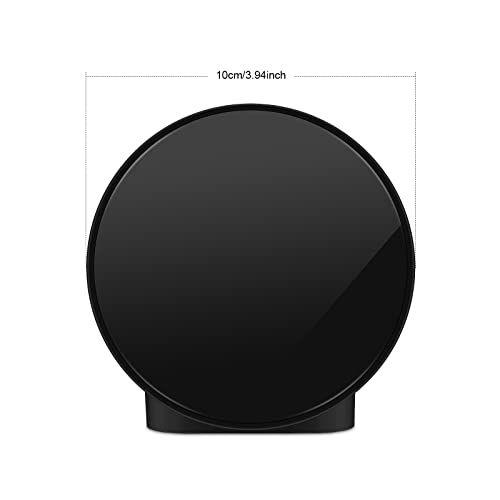 Deeyaple Small Digital Alarm Clock Led Desk Travel Electronic Clock Dual Alarm Snooze Dimmable Day Set 12/24H Week Display 4Inch Black (No Battery＆Adapter) #TOP6