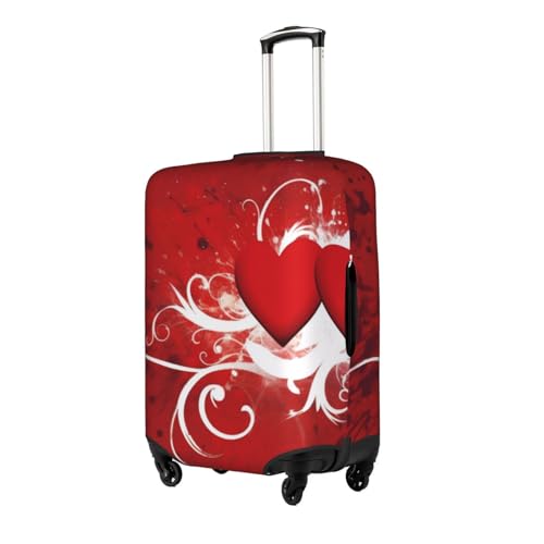 Valentine Day Printed Luggage Cover Elastic, Washable, Universal Fit 18-32 Inch Travel Suitcase Cover Easy To Identify2
