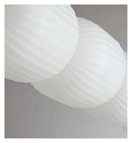 Lustre à ampoule en verre blanc avec technologie LED moderne intégrée - 2