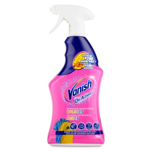 Vanish Oxi Action Quitamanchas para Ropa Blanca y de Color, en Spray, sin Lejía, 750ml