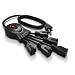 Stanley 31503 PowerSquid 5 Outlet Flexible Outlet Multiplier, Black