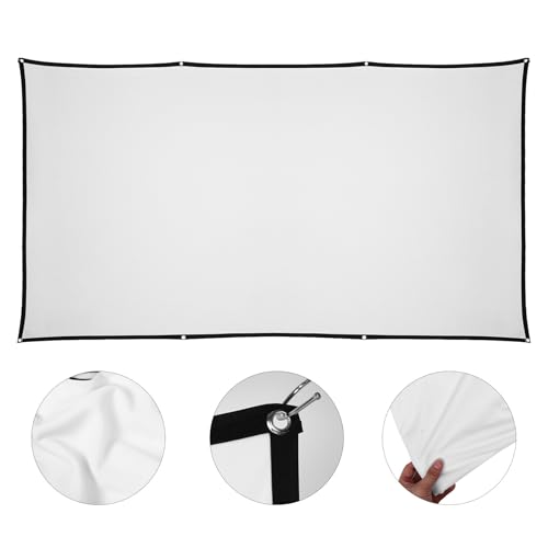 Pantalla de proyección doble faz polyester blanca BESPORTBLE miniatura 4
