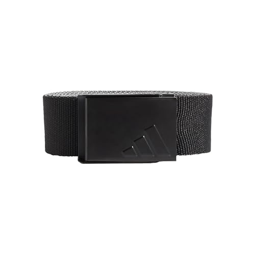 adidas Uomo REVERSIBLE WEBBING BELT, Black/Grey Two, One Size