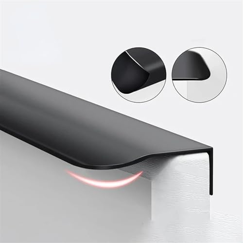 Poignée dissimulée en aluminium pour remplacer les boutons de meuble