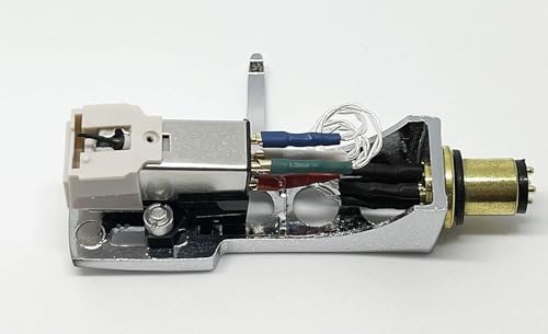 ReadyWired Silver Headshell with Cartridge Stylus for Technics SL-1500, SL-1510, SL-1600, SL...