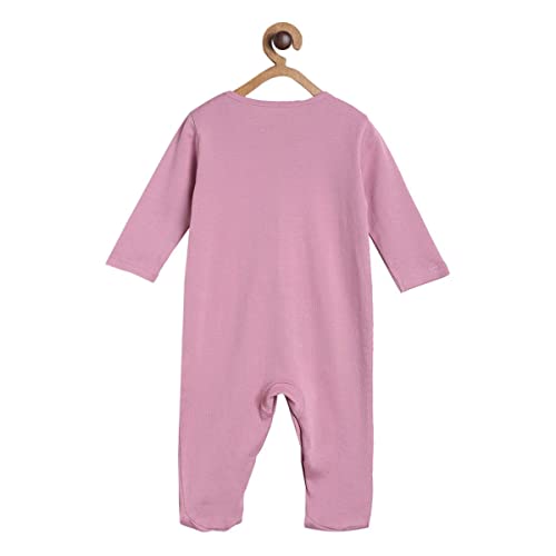 Image of miniklub Infants Girls Set Of 2 Printed Pure Cotton Sleep Suits
