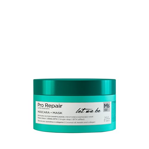 Let Me Be - BTX Pro Repair, Btox Capilar Profesional Orgánico de Un Solo Paso, Tratamiento Reductor de Volumen y Anti-Frizz Sin Formol con Keratina Hidrolizada, Colágeno y Aceite de Coco | 250g