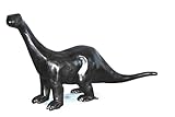 NIFAO Life Size Brontosaurus Sculpture β Large Aluminum Dinosaur Statue with Bronze Finish, Outdoor Garden Decor, 90" L x 23" W x 47" H