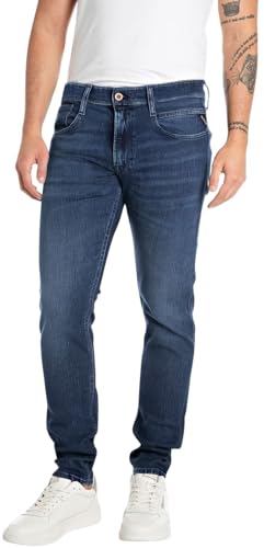 Replay Anbass Touch Jeans, 007 Dark Blue, 30W / 30L Hombres