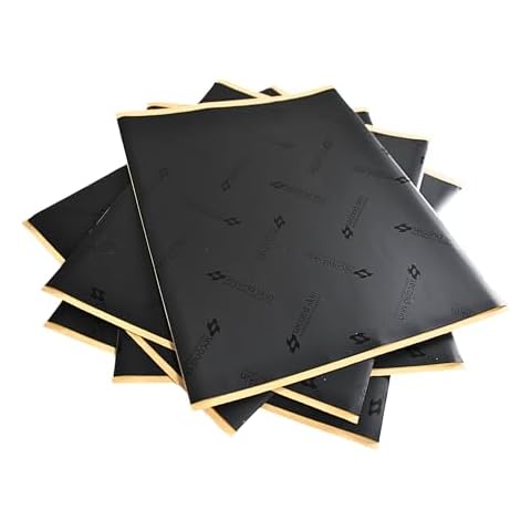 Second Skin Damplifier Pro Butyl Rubber Sound Deadening Mat (2mm) - 12” x 10” CLD Tiles for Car Sound Deadening (10 Sq Ft, 12 Tiles) - Made in USA Cover