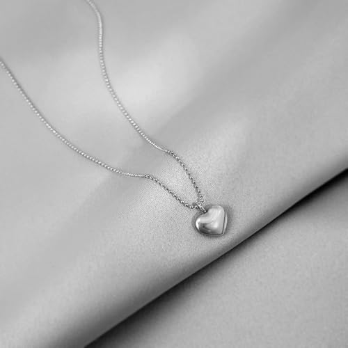 RIPFEVURN Cremation Jewelry Tiny Heart Urn Necklaces for Ashes for Women Men Stainless Steel Small Urn Locket for Human Ashes Holder Memorial Keepsake Pendant4