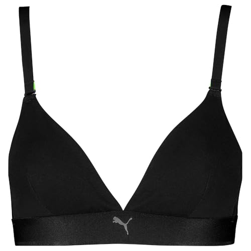 PUMA Cotton Triangle brassière sans armature avec bande élastique de maintien