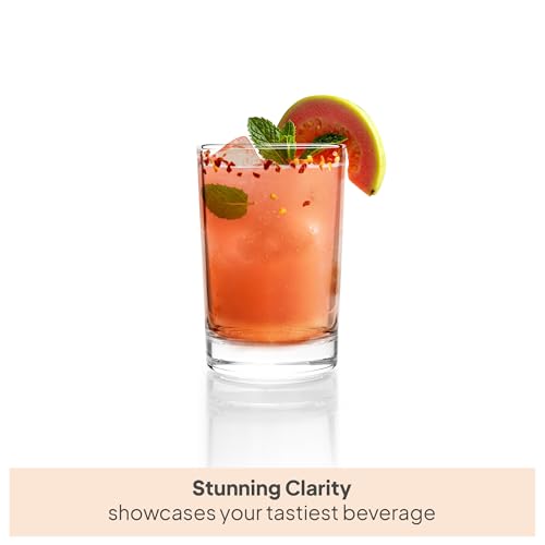Image of CELLO Liberty Glass Set of 6 Pcs 175ml, Transparent | Freezer & Fridge Safe, Leadfree Dishwasher Safe Toughened Crystal Clear Glasses Set For Drinking Water Juice Milk Cocktail Mocktail Coldrinks Soda