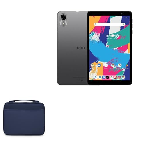 BoxWave Case Compatible with Umidigi G1 Tab Mini - Hard Shell Briefcase, Slim Messenger Bag Briefcase Cover Side Pockets - Navy