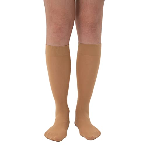 Image of Verdancy Women's 2 Packs Trouser Socks Knee Highs Jacquard Patterned 40D Ultra Stretchable Plus Size Semi Sheer Opaque