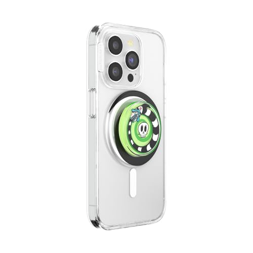 Image of PopSockets Phone Grip for MagSafe, Secure Magnetic Phone Grip & Stand, Hands-Free Kickstand, Wireless Charging Compatible, Beetlejuice - Backspin Sand Snakes