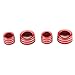 Auovo Air Conditioner Knob Covers Compatible with Kia Telluride Accessories 2023 2022 2021 2020 Car Interior Trim AC Knob Cover Air Conditioning Volume Tune Switch Knob Ring (Red)