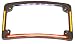 Custom Dynamics TF05-C License Plate Frame (Chrome Quad Radius All-In-One with Integrated Plate Light, Turn-Signals, and Brake Light)