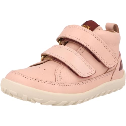Bobux i-Walk Trek Cameo Rose Boots Leather Nubuck Adjustable Straps Zero Drop Sole