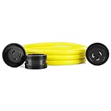 HENGYI L5-30P to L5-30R Heavy Duty & Weatherproof Electrical Camper Trailer Marine Boat Shore Cable,10GUAGE Extension Cord,3Prong,30Amp,Yellow,10FT