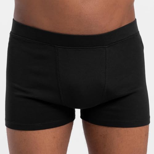 AYA | Men's Organic Pima Cotton Boxer Briefs | Black M3