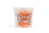 Stewart Old Fashioned Orange Flavored Pure Sugar Candy Puff Balls - Individually Wrapped Candy Snack
