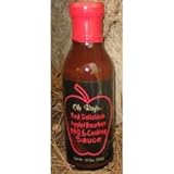 Ole Ray’s Red Delicious Apple Bourbon BBQ & Cooking Sauce (2 Pack of 12 Oz. Bottles)