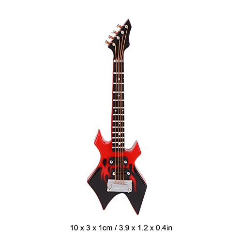 Instrument de Musique, modèle de Basse modèle de Guitare de Simulation en Bois Miniature Ornements d’instruments de… - Les Beatles, Paul McCartney, John Lennon, RIngo Starr, George Harrison Instrument de Musique, modèle de Basse modèle de Guitare de Simulation en Bois Miniature Ornements d'instruments de… – Image 6