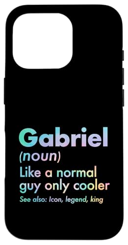 Gabriel Like A Normal Guy Only Cooler Legend King �t�@�[�X�g�l�[�� �X�}�z�P�[�X iPhone 16 Pro �p