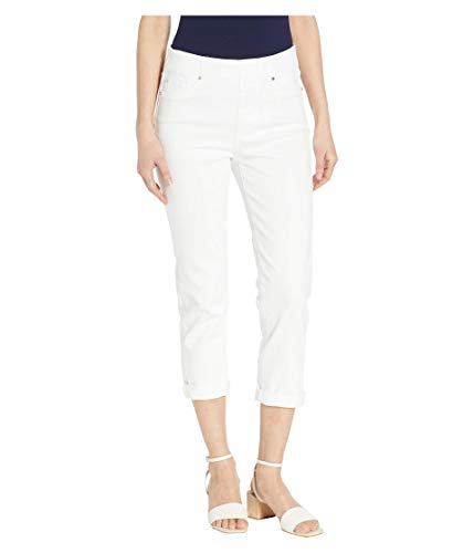 Liverpool Los Angeles Chloe Pull-On Crop Rolled Cuff in Bright White Bright White 4 25