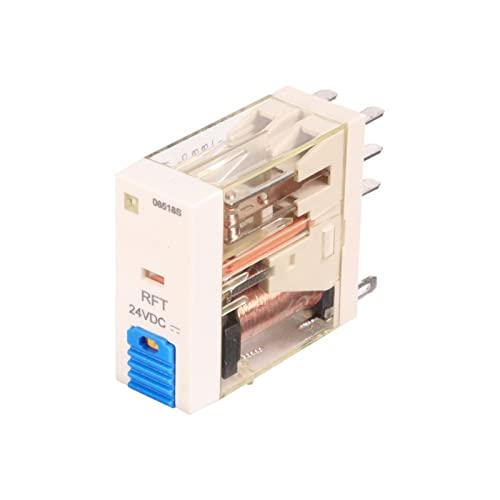 Relais 24V RFT2CO024LT anti-surcharge 2 pôles 8A témoin LED