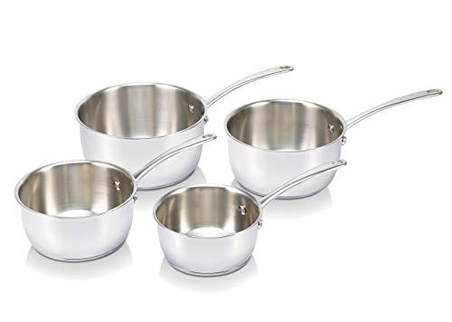 Bekaline 13516984 Belvia Série de 4 Casseroles en acier inoxydable 14/20 cm Cover