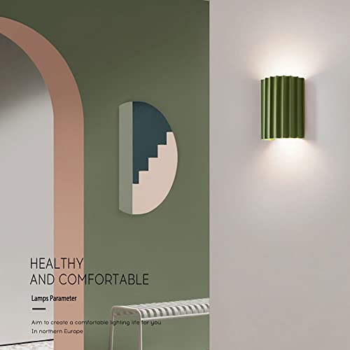 Lámpara de pared interior G9 moderna de resina con dos luces para pasillo de casa y porche 4