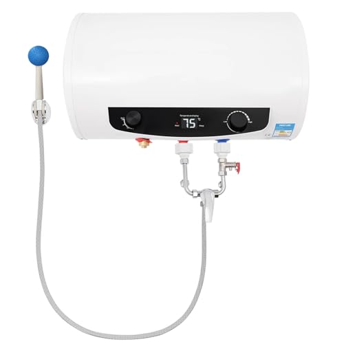 SHENGOCASE 電気温水器 60L 100V~110V 1500W 30℃~75℃調節可 電気温水ヒーター 大容量 電気給湯器 壁掛け貯湯式 壁掛 取り付けやすい 住宅向け 多シーン対応 日本語取扱説明書付き [並行輸入品]