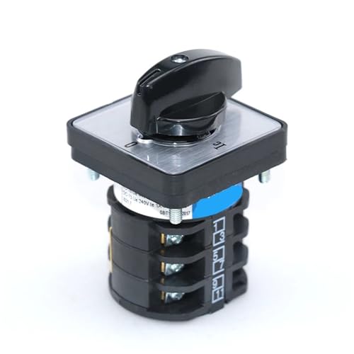 Interrupteur à cames triphasé avec 12 vis pour un câblage stable et durable
